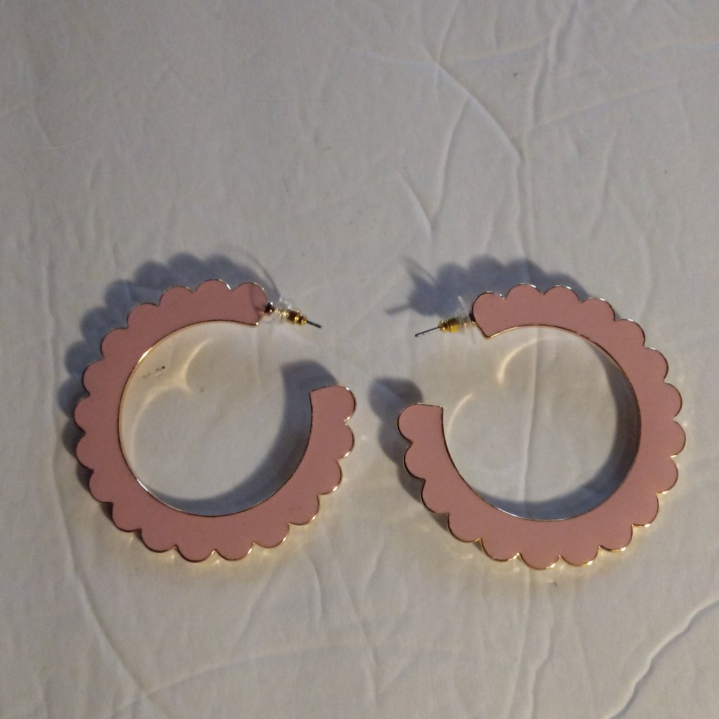 G By Gennaro Pink & Gold Tone Pierced Earrings New